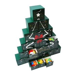 Caja de Calendario de Adviento con Forma de Árbol de Navidad para Chocolate, Maquillaje, <span class=keywords><strong>Belleza</strong></span> y Cosméticos - Product Image 2