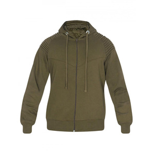 Chándal de Forro Polar con Capucha para Hombre, Color Verde Oliva, Estampado, 100% Algodón, Largo, Informal, Color Sólido, Transpirable, Corte Regular, Ropa de Invierno - Product Image 2