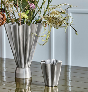 Jarrón de Metal Plateado para Mesa, Jarrón Decorativo Portátil para Flores, para Decoración del Hogar y Hoteles - Product Image 5