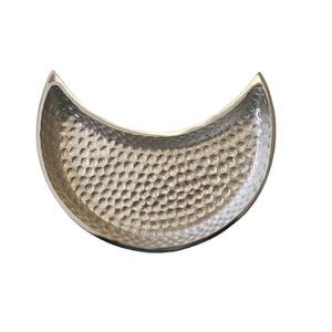 Adornos festivos Musulmanes, decoración de mesa, platos para servir comida, bandejas de Ramadán con forma de luna de plata hechas a mano a bajo precio - Product Image 1