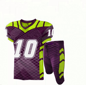Paquete de Uniforme de Fútbol Americano para Adultos, Jersey Sublimado Personalizado de Manga Corta, Pantalones, Tallas Grandes, Ropa para Entrenamiento y Juego - Product Image 1