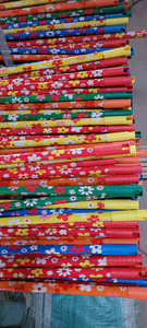8cm Long Eucalyptus Wood <b>Broom</b> <b>Handle</b> PVC Coated Flower Design Mix Colors Portable Toilet Use - Product Image 1