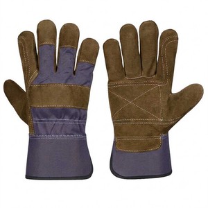Guantes de Seguridad de Cuero STALWART IMPEX, Verde Morado, Antideslizantes en las Puntas, Resistentes a la Abrasión, Uso General, Puño Recto, Talla 11 - Product Image 1