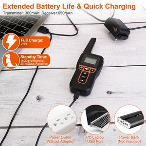 Collare per Addestramento Animali Domestici Ricaricabile IP67 Impermeabile con Bip, Vibrazione e Shock Elettrico, 3 Canali, Trasmettitore, Accessori per Addestramento - Product Image 6