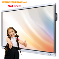 Tableau blanc interactif intelligent 4K 75 pouces avec logiciel de partage d'écran gratuit, tableau tactile pour l'enseignement scolaire