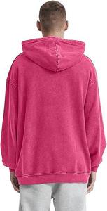 Sweat à capuche pour homme délavé à l'acide, style vintage, coupe oversize, streetwear, avec intérieur brossé doux - Product Image 4