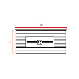 25 H X 42 W Steel Outdoor <b>Fire</b> <b>Pit</b> <b>Table</b> with Lid Durable and Stylish for Year-<b>Round</b> Use - Product Image 5