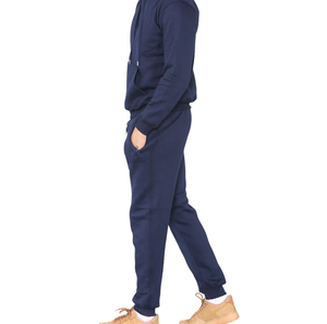 Ensemble de survêtement en coton personnalisé avec logo pour homme – Sweat à capuche et pantalon de jogging décontractés, respirants et élégants – L'indispensable pour le sport - Product Image 3