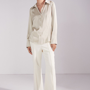 Nueva Camisa Blanca Lisa de Moda para Mujer, Camisa de Oficina, Camisa de Piloto - Product Image 2