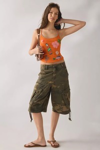 Camiseta de Algodón Corta de Lujo con Borlas y Cuentas, Bordada para Mujer, con Cuentas Móviles de Doble Cara, a la Moda - Product Image 1
