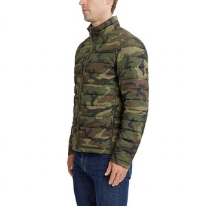 Blouson matelassé camouflage pour homme, col montant, fermeture éclair, manteau d'hiver décontracté léger, veste chauffante ajustée - Product Image 5