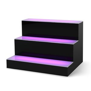 Étagère murale pour bouteilles d'alcool avec éclairage LED de 16 pouces pour la maison et les commerces, idéale pour les bars - Product Image 1