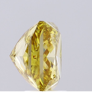 Fabricación de joyería fina con un diamante de laboratorio de corte princesa, color amarillo intenso, brillante, cuadrado, de color radiante. - Product Image 4