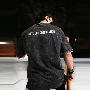 เสื้อยืดคอกลมแขนสั้นผ้าฝ้ายสีดำลายไท-ไดสำหรับผู้ชาย ทรงปกติ สวมใส่สบาย ผ้าเจอร์ซีย์ถัก - Product Image 6