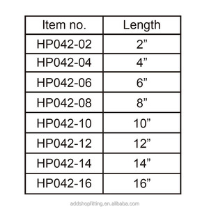 ตะขอระแนงติดผนังแผงตะแกรงโลหะโครเมี่ยมสำหรับร้านค้าขายปลีกเหล็กสแตนเลสกล่องบรรจุ - Product Image 5