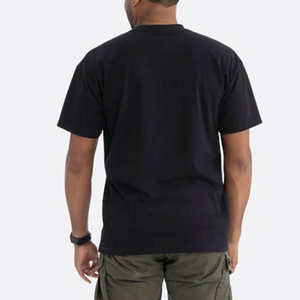 T-shirt pour homme en coton 100% tricoté, imprimé avec votre logo de marque, de haute qualité, en gros, sur mesure, taille oversize, respirant - Product Image 6