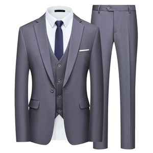 Traje de pantalón y chaqueta de esmoquin informal de color liso, diseño más reciente, novedad 2026, en grandes cantidades - Product Image 1