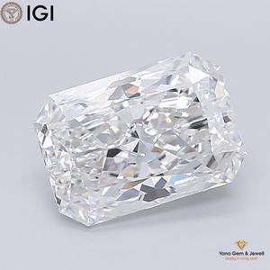 Selección de Alta Joyería, Diamante Cultivado en Laboratorio CVD con Certificación IGI, Color E, Claridad VVS1, 2.50 Quilates, Corte Radiante - Product Image 1