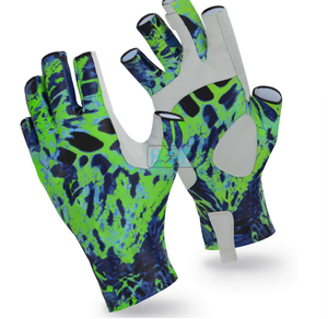 Guantes de Pesca para Exteriores, sin Dedos, Protección UV, Transpirables, Antideslizantes, Ligeros, Cómodos y Elásticos, para Pesca y Navegación - Product Image 1