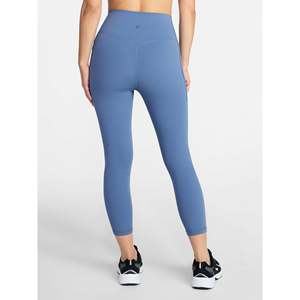 OEM Top Selling Summer Knitted Nude Feeling High Waisted Tight Hip-Lifting Slimming Sport Pants Fitness Women's Capri Leggings - Product Image 4