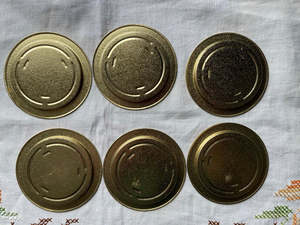 Customized Shape Metal <b>Coasters</b> in Solid Iron With Finest Quality Finished Set of 2 Pcs Perfect for Elegant <b>Table</b> Settings - Product Image 3