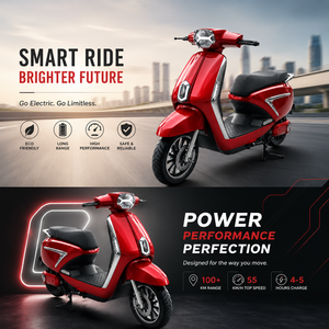 Trottinette électrique Premium E-Vel-co NK avec moteur BLDC 750W, autonomie de 120 km, batterie au lithium 72V, écran numérique intelligent et éclairage LED - Product Image 4
