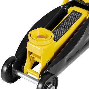 Cric idraulico da corsa in acciaio da 2 tonnellate (4400 libbre) a profilo ribassato con pompa a sollevamento rapido a pistone singolo per auto - Product Image 6