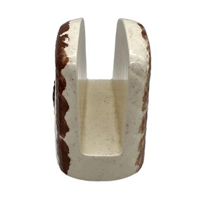 Portarrollos y Organizador de Papel de Lujo de Resina Epoxi Blanca, Diseño Ecológico Multiusos con Borde Dorado, Artesanía para Mesa a Precios Bajos - Product Image 1