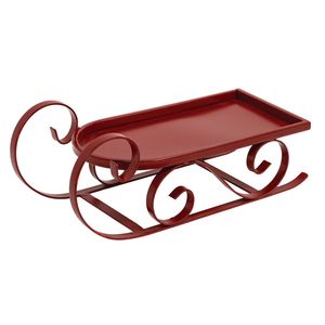 Best Selling Christmas Decorations Vintage Galvanized Iron Christmas Sleigh for Christmas Ornaments Decorations - Product Image 1