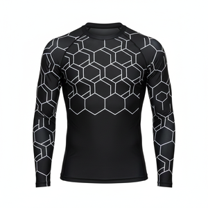 Unisex Long Sleeve Rash Guard Quick Dry <b>Surf</b> Swim Shirt Compression Fit Activewear Top for Water Sports and Training - Product Image 1