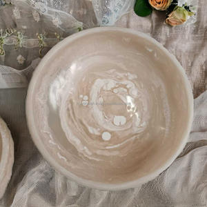 Customized Luxury Durable Resin Salad Serving Bowl Decorative Kitchen Food Bowl for Home Restaurant Hotel Wedding Events - Product Image 2