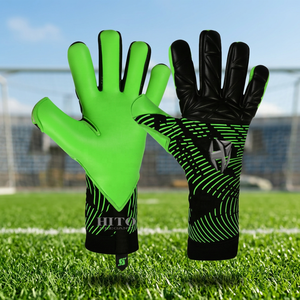 Fabrication directe d'usine, vente en gros, taille et logo personnalisés, gants de gardien de but de football professionnels en latex durables et respirants - Product Image 2