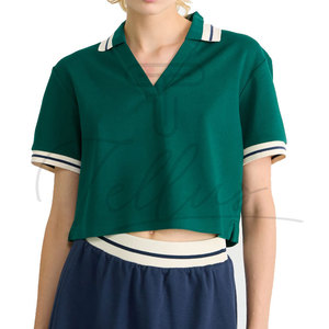 Chemises polo de jogging pour femmes, t-shirts polo de haute qualité, respirants, pour usage extérieur, couleur personnalisée - Product Image 3