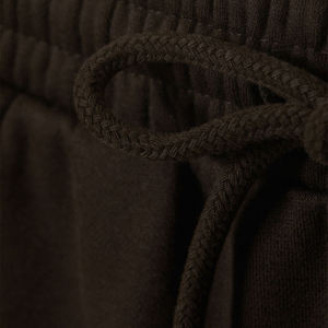 Pantalon de survêtement large pour homme, taille élastique, en coton, décontracté, noir, avec poches latérales et cordon de serrage - Product Image 4