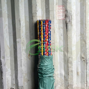 Balai à manche en bois et tête en PVC, poils en eucalyptus, à poils effilés, pour toilettes, sols et extérieur, nettoyage facile, avec pelle à poussière, vente en gros directe usine - Product Image 5