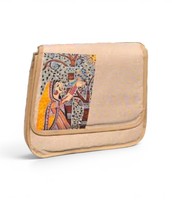 Tas Selempang Jute Buatan Tangan dengan Tutup Bermotif |   Tas Selempang Ramah Lingkungan untuk Wanita