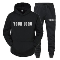 Survêtements à capuche pour hommes |   Taille élastique, logo frontal, séchage rapide, personnalisable, léger, coupe ample, décontracté, longueur cheville, printemps