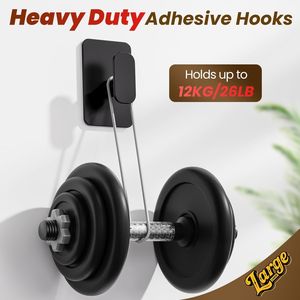 Heavy Duty Stainless Steel Wall <b>Hooks</b> Coat Rack Self-Adhesive 26lb Max Capacity Waterproof Rust <b>Sticky</b> Wall Hanging Towel Coat - Product Image 4