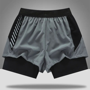 New Wholesale Custom Printed Solid Elastic Waist <b>Compression</b> <b>Shorts</b> <b>Men</b> Breathable Quick Dry High Street Style Gym Exercise - Product Image 1