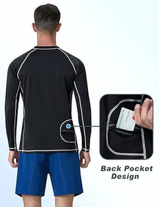 Rashguard de BJJ MMA para Hombre, Manga Larga, Color Negro - Product Image 3