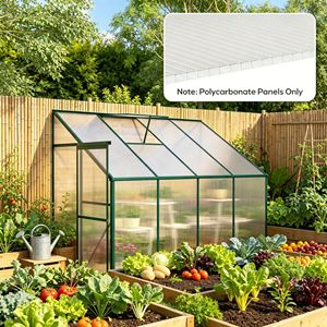 Panneaux de serre en polycarbonate double paroi de 14 pièces, 4FT X 2FT X 0.16" transparents, imperméables et protégés contre les UV pour puits de lumière et jardinage - Product Image 5
