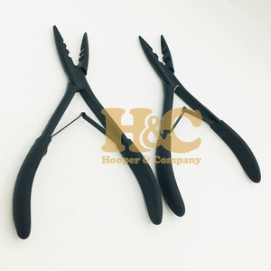 New Pliers Hair <b>Extension</b> Tool Pliers Sustainable Logo <b>Micro</b> Ring Hair <b>Extension</b> Pliers Gold Stainless Steel Easy Loop Tool Set - Product Image 2