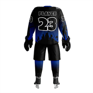 เสื้อฮอกกี้น้ำแข็งทีมมืออาชีพคุณภาพสูงระบายอากาศได้ดี พร้อมสีและโลโก้แบบกำหนดเอง ขายส่ง - Product Image 4