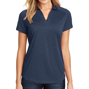 Chemises de golf décontractées pour femmes, 100% coton tricoté, respirantes, confortables, manches courtes, personnalisables, haute qualité - Product Image 3