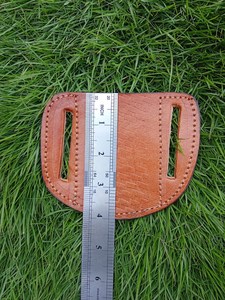 Funda de Cuchillo de Cuero Hecha a Mano, de Acero al Carbono, Impermeable, Duradera, para Llevar en el Cinturón Horizontalmente, para Bushcraft, EDC, Aire Libre, Personalizable - Product Image 4