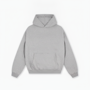 <b>Men's</b> Casual Long Sleeve Pullover Hoodie Heather <b>Grey</b> Comfortable Daily Outdoor Wear Hooded Collar Solid Fashionable Winter Styl - Product Image 3