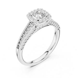 Anillo de Aniversario Solitario con Diamante Cultivado en Laboratorio, Redondo, en Oro Amarillo de 14K |   Diamante Cultivado Nuevo - Product Image 4