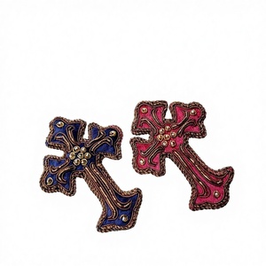 ของตกแต่งแขวนผนังคุณภาพสูง หรูหรา ประณีต ปักด้วยดิ้นทอง สามารถปรับแต่งได้ ขายส่งจากโรงงานโดยตรง สำหรับตกแต่งบ้านในเทศกาลคริสต์มาส - Product Image 1