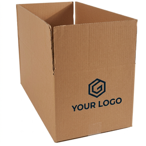 Boîte de déménagement en carton ondulé kraft robuste et grande, avec logo personnalisé, couleur personnalisée, taille personnalisée, recyclable et pliable - Product Image 5