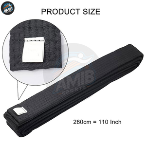 Premium Quality <b>Karate</b> Belt Men & Women Custom Logo Print 100% Cotton Martial Arts Belts Lightweight <b>Karate</b> Belt Adult - Product Image 2